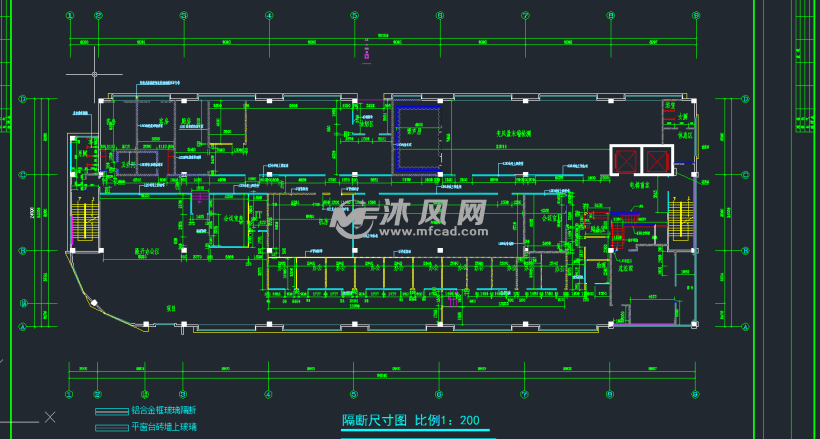 某写字楼三层办公室装修图纸