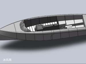 sw小船設計 - solidworks交通工具模型下載 - 沐風圖紙