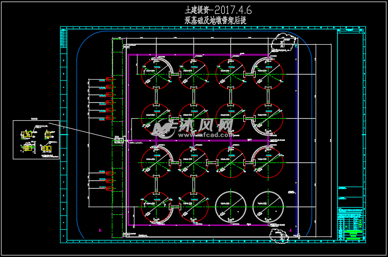 电厂原料成品罐区1000立储罐图纸