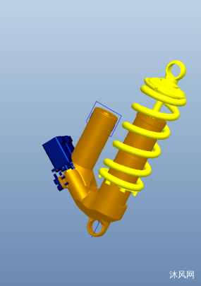 双马达可调阻尼器三维模型图纸合集的封面图