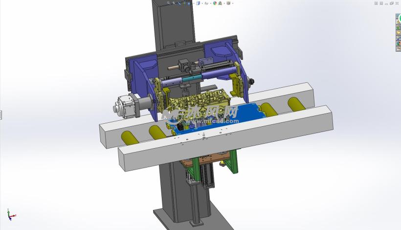 一款翻转机非标设备图纸