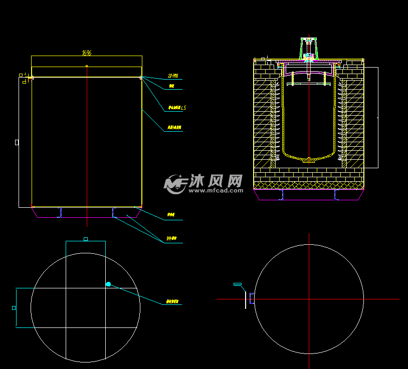 90kw井式渗碳炉图纸