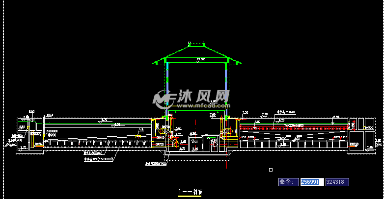 滤池剖面图