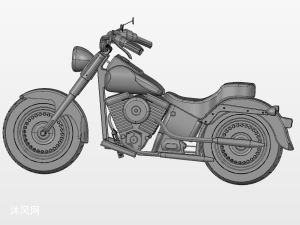 哈雷戴维森road king摩托车 - 乘用车图纸 - 沐风网