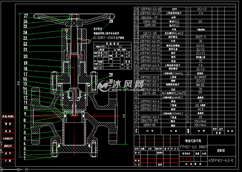 dn65阀套式排污阀