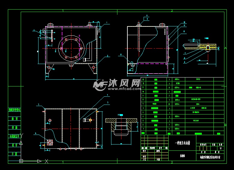 一种液压站油箱结构图