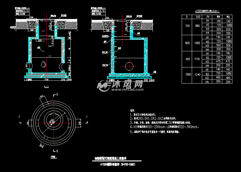 预制混凝土井筒图集图片