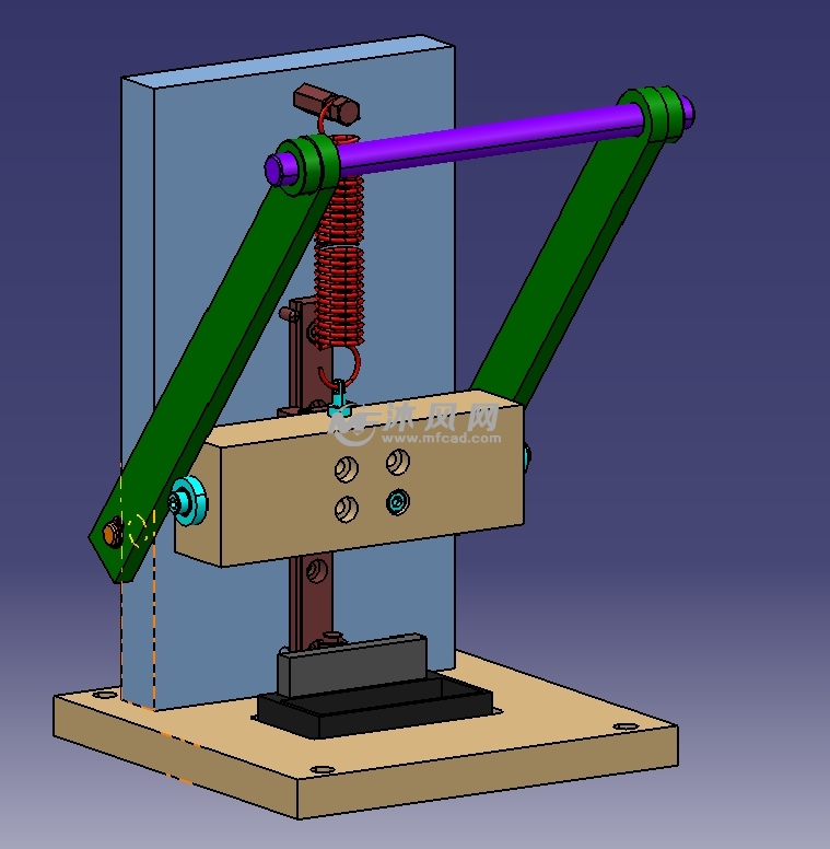 简单手动压入机构