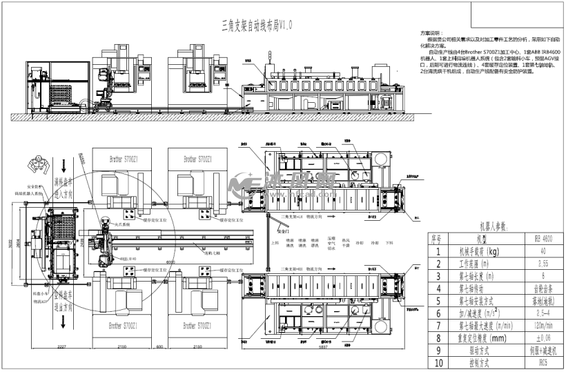 码垛机器人系统 第七轴关节机器人自动生产线