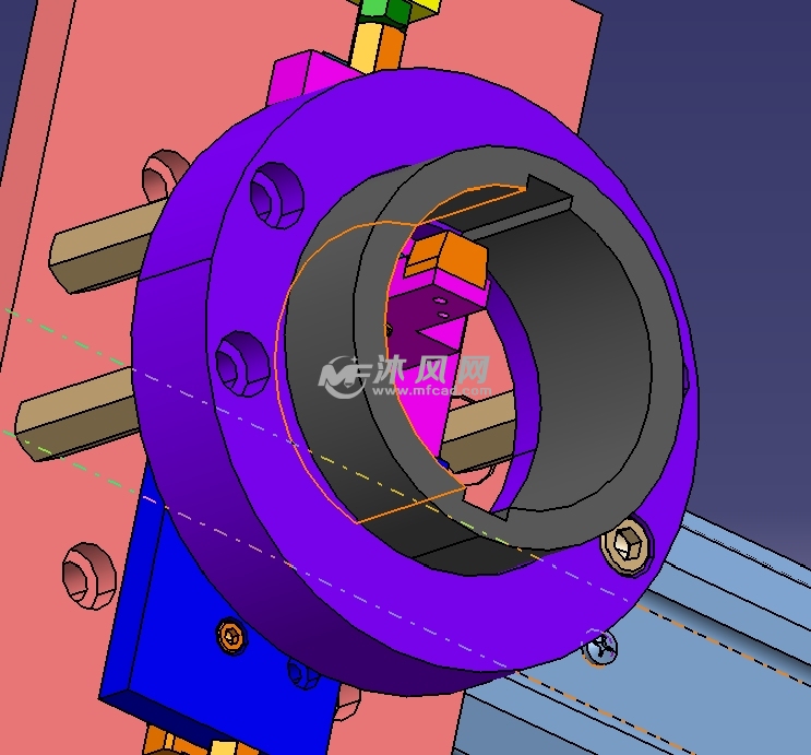 内撑移动夹紧机构