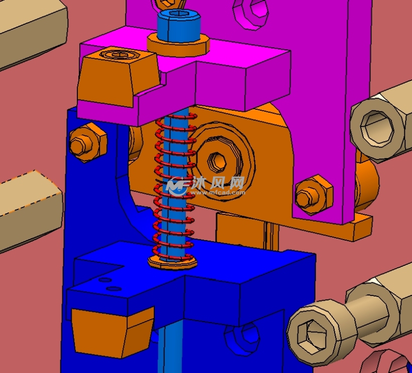 内撑移动夹紧机构