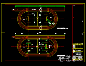 250米塑胶跑道运动场施工图