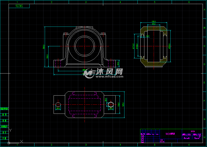 sn220及sn226轴承座