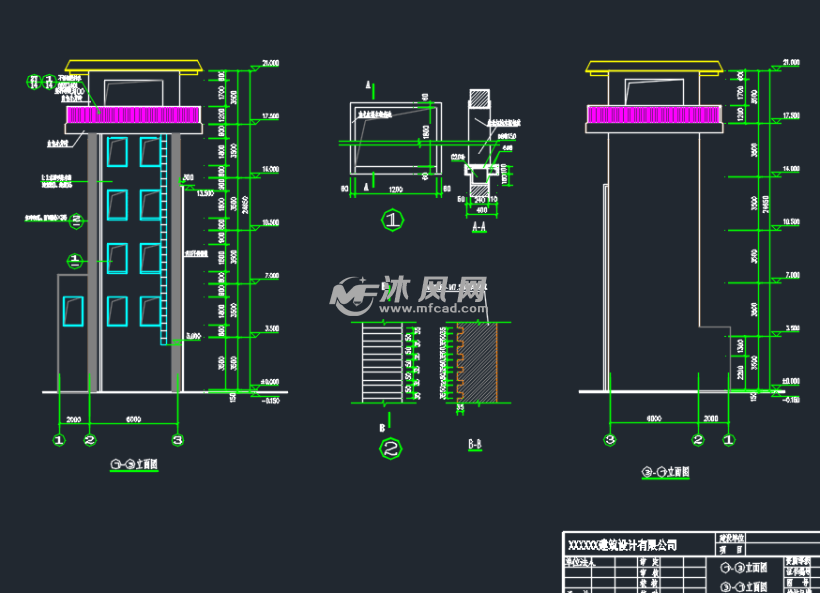 消防训练塔建筑结构施工图纸