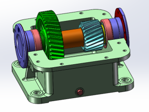 齿轮传动减速箱设计模型图