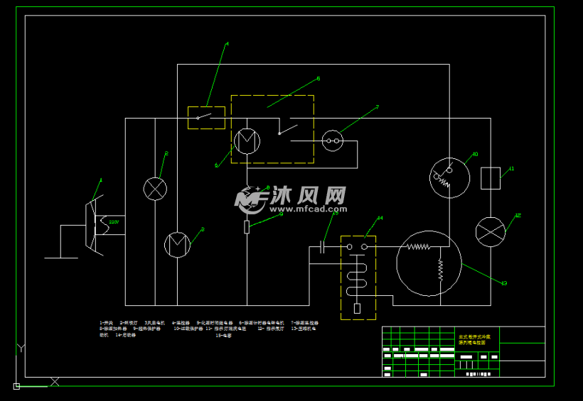 冷藏柜电路图图片
