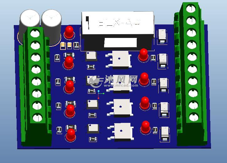 4通道功率放大电路板模型