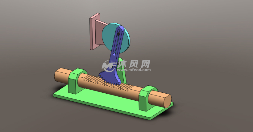 齿条扇形齿轮连杆机构
