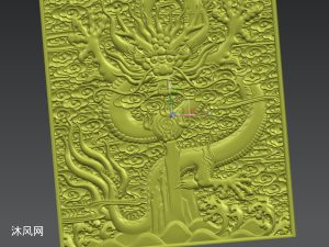龙浮雕曲面ug建模
