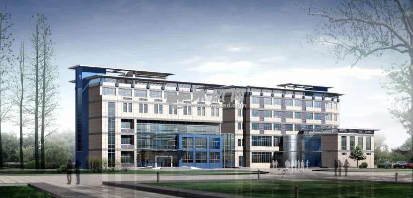 五层办公楼与食堂联建建筑设计图