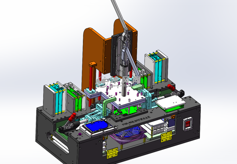 零部件模型 工装 治具/冶具 模组采用浮动式