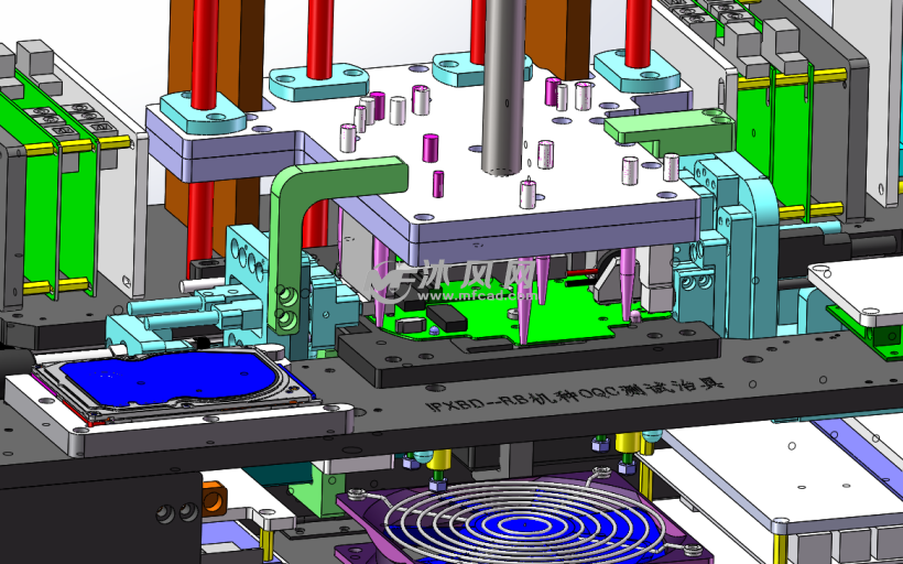 零部件模型 工装 治具/冶具 模组采用浮动式