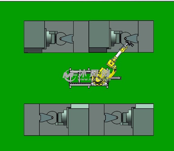 滚齿机机器人上下料