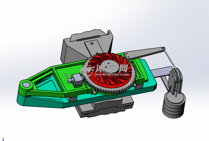 压缩机轮盘正反曲面立式铣床靠模夹具设计