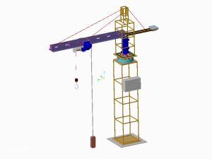 悬臂楼房塔吊机
