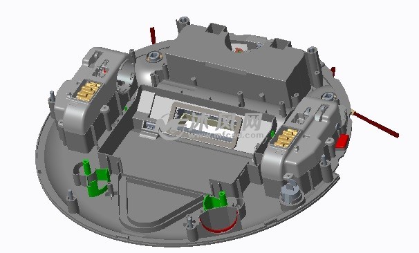 扫地机器人creo模型设计