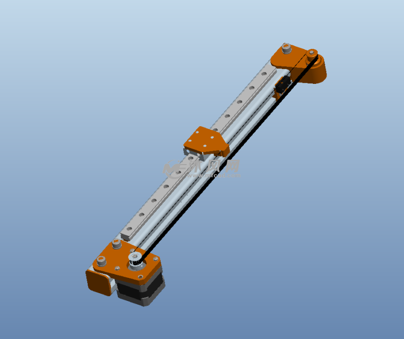 直线运动导轨三维模型