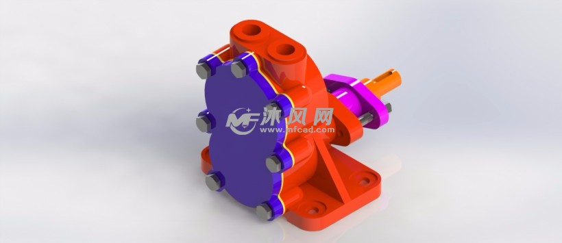 偏心柱塞泵模型