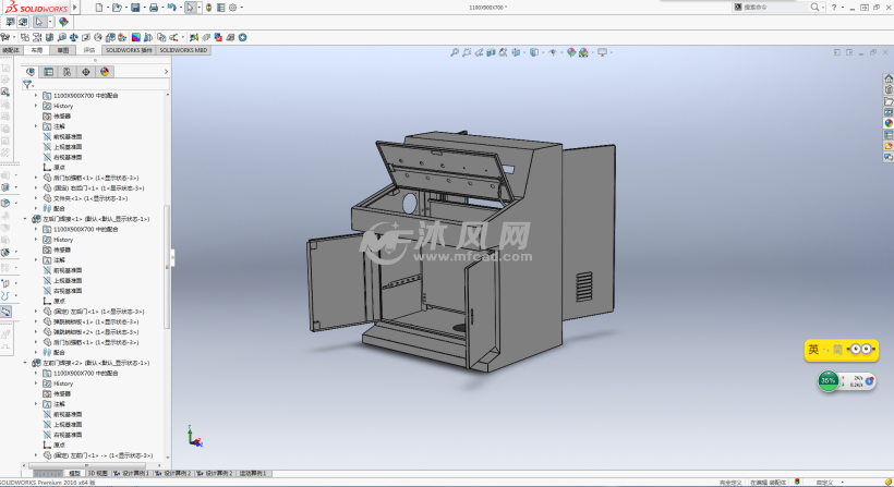 電箱,大發體育國際開戶:3d全套圖紙,工程圖,內含較多鈑金工藝知識