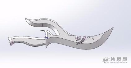 sw创意小刀设计
