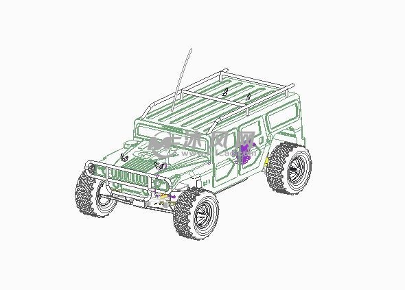 結構詳細玩具吉普車