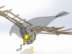 仿生机械翅膀结构图图片