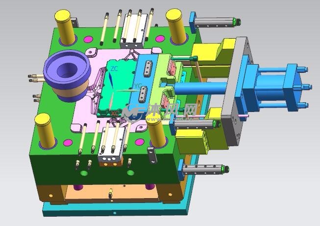 菱形配电盒电路板盒压铸模具