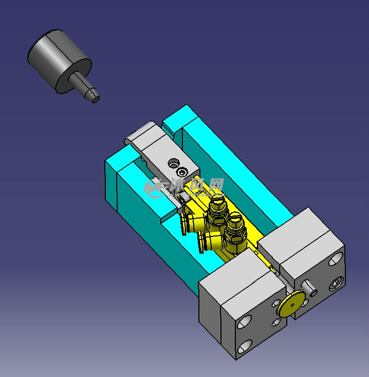 机械微动压入机构 - 机械加工图纸 - 沐风网
