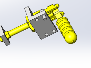 快速固定夹紧装置模型图