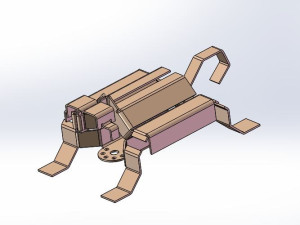 卡通机械狗玩具模型 - 玩具公仔图纸 - 沐风网