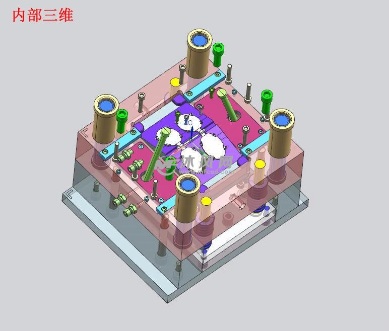 眼鏡治療儀壓殼注塑成型注塑模具設計【三維ug】