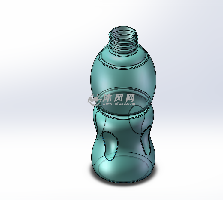 饮料瓶饮料瓶主视图饮料瓶轴测视图饮料瓶第三视图图纸描述饮料瓶 是