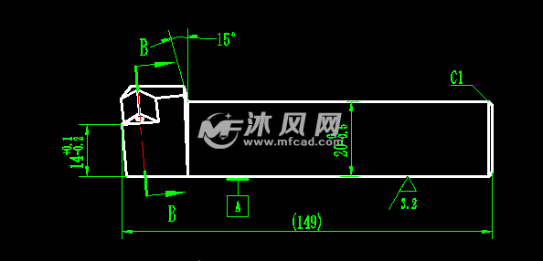 可转位车刀图纸