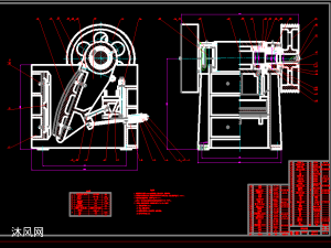 顎式破碎機cad圖
