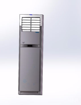 空调室内柜机简易模型图纸合集的封面图