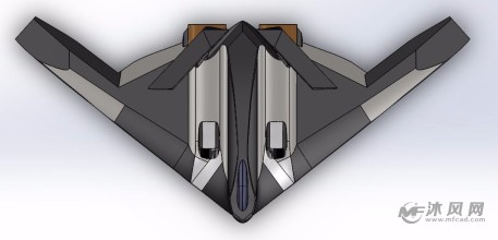 隐身轰炸机模型俯视图