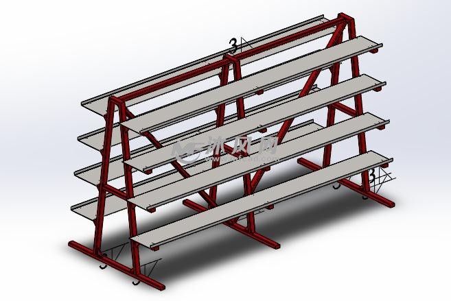 货物展示架三维模型