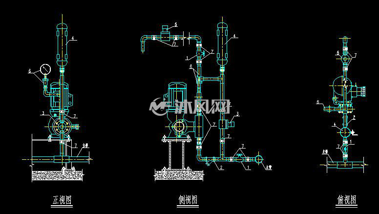 计量泵安装配管设计图