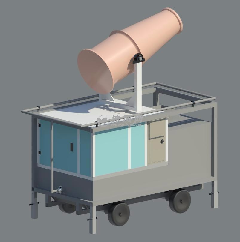 雾炮车三维模型