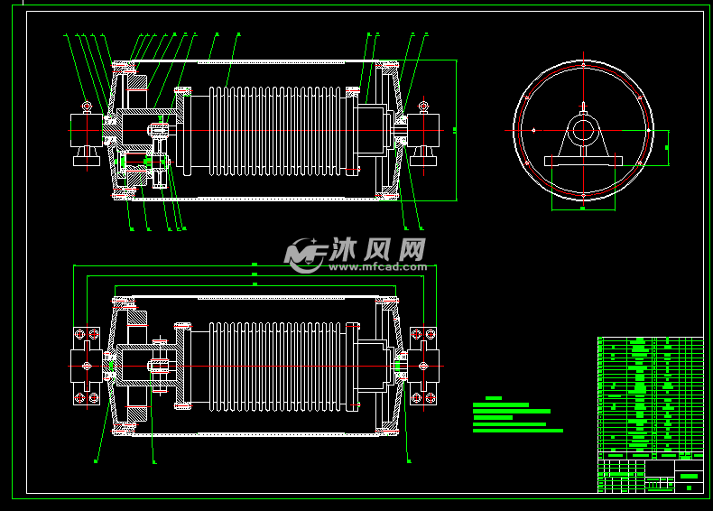 油冷式电动滚筒设计